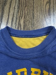 Vintage 60s 70s Sandburg High School Phys. Ed. Blue/ Yellow T Shirt Size Medium