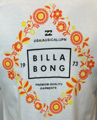 Billabong Mens Shirt Small Medium Short Sleeve Tailored Flower Wreath Graphic