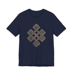 Tibetan Endless Knot T-Shirt | Buddhist Eternal Luck Symbol Unisex Tee Shirt