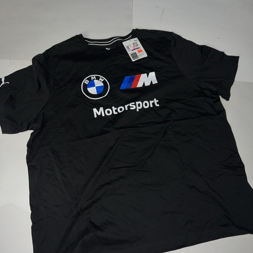Puma BMW Motorsport Essential Logo Men’s T Shirt Black Sz XXL $40