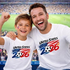 2026 World Cup Country Flag Soccer T-Shirt USA Canada Brazil Mexico Tee