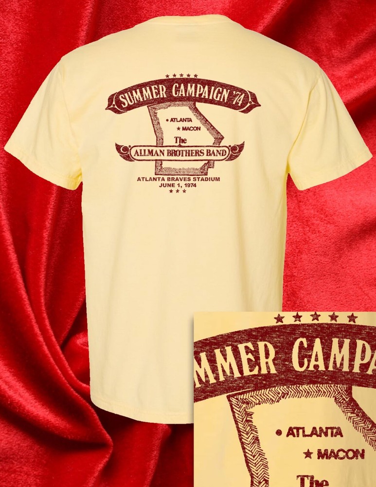 Concerts West 1974 Promo t-shirt FREE S&H to USA Southern Rock