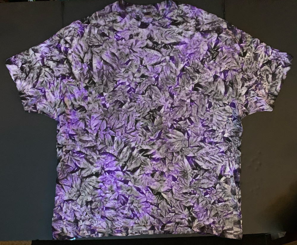 *New* 2XL – Sm Handmade Tie Dye, Grape Licorice Cruncht Crinkle, Crew or V-Neck