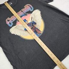 Grateful Dead x Lee 69′ 70′ Tour Band T-Shirt Mens L Black Rock Skull AOP