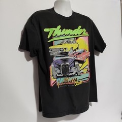 Vintage 1984 John Galt Thunder Racing Men’s XL T Shirt Black Hot Rod Car
