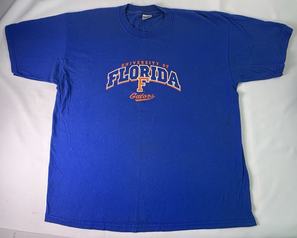 Gildan Activewear Heavy Weight Cotton Mens XL Blue T Shirt University Of Florida