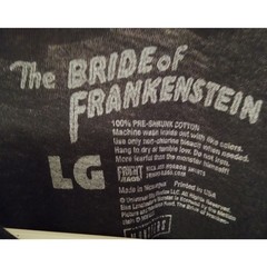 RARE Fright Rags The Bride of Frankenstein Classic Graphic Horror T-Shirt SZ L