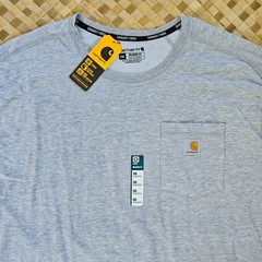 Carhartt Shirt Mens XXL Gray Force Long Sleeve Pocket UPF Vented Tee Workwear