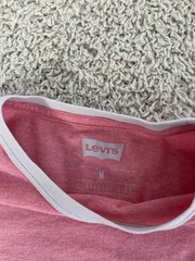 Levis shirt adult medium pink short sleeve crewneck casual outdoor mens a236****