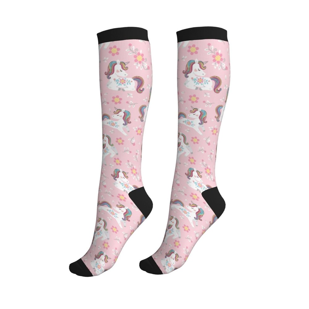 Knee High Compression Socks for Men Women Circulation Support Athletic