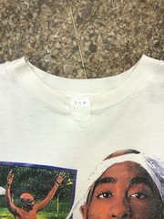 VTG 90’s Rap Tee Bootleg 2Pac Rare White T-shirt Tupac Shakur mobb deep biggie