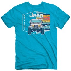 Jeep Wrangler YJ T-shirt retro vibe Sizes XL | 2XL Jedco Licensed apparel