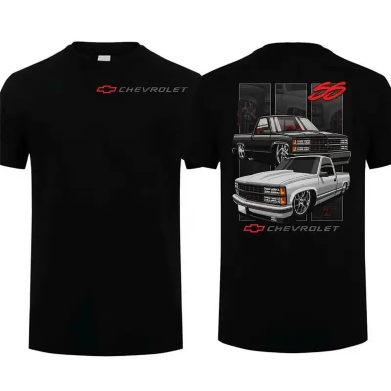 Chevrolet 454 SS Men’s T-shirt OBS Trucks Cotton Short Sleeve Streetwear Top