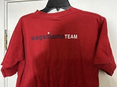 Wagamama DUBAI Vintage restaurant Staff T Shirt Medium 2005 quality made in UAE