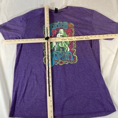Janis Joplin Peace Of My Heart Slim Fit Mens T shirt Size Large Light Purple