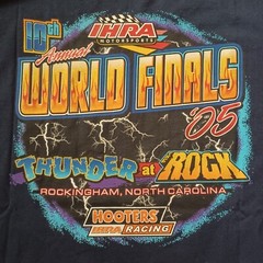 IHRA Motorsports World Finals T Shirt Mens XL Blue 10th Annual Drag Racing Y2K