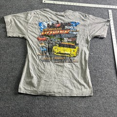 Generac T-Shirt Mens Size L Gray 2007 Racing Road America Graphic Distressed