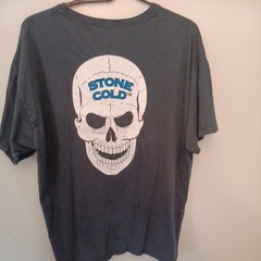 Stone Cold Steve Austin 3:16 Mens T-Shirt Black Skull Wrestling WWE Size XL
