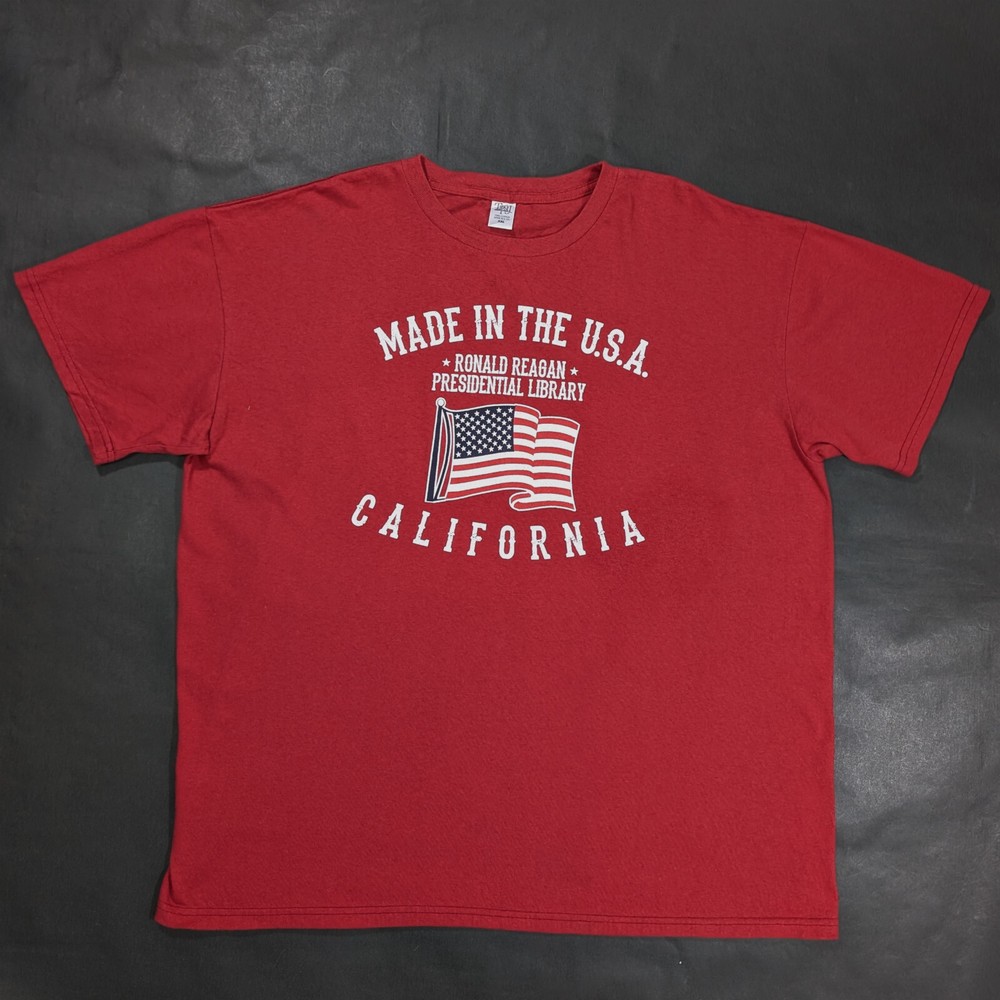 Vintage Ronald Reagan Presidential Library Made in Usa T-shirt Size 2XL