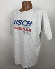 Vintage Busch Beer Shirt Mens XL 90s Busch Non Alcoholic Beer T-shirt Distressed