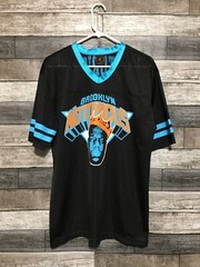 Brooklyn Mint Notorious Big Jersey Men’s L Blue Black V Neck New York Knicks