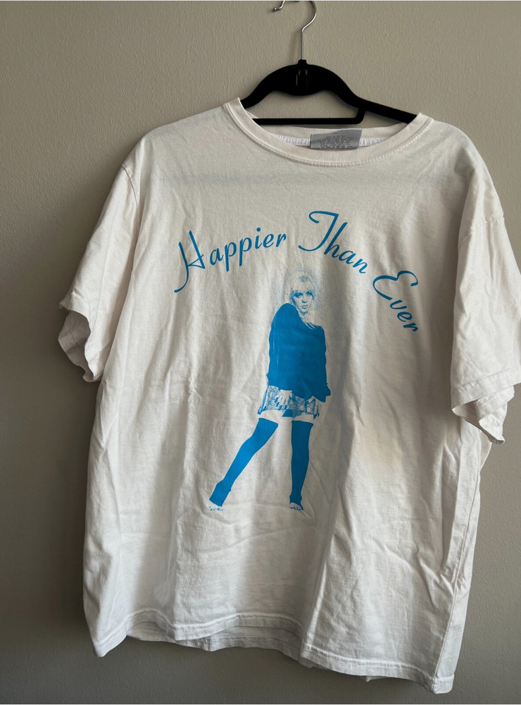 NEW!Sz XL Billie Eilish Happier Than Ever World Tour 2022 Official Merch T-Shirt