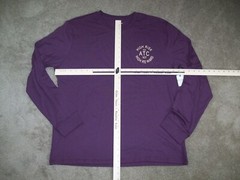 Arizona Jean T-Shirt Mens Long Sleeve High Rise High Reward Tee 2 sided Purple