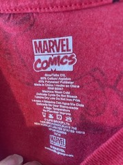 Iron Man Marvel Comics T-Shirt Men’s SZ 2XL Red Short Sleeve Cotton Poly Blend
