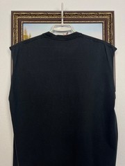 Vintage HIM 2004 Tee Black Heartagram Over Print Vest Sleveless Shirt Size L