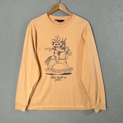Teddy Fresh Shirt Mens Medium Cowboy Teddy Bear Thrill Is Gone Long Sleeve Tee
