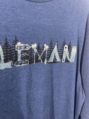 Coleman Outdoors TShirt Size L Blue Long Sleeve Cotton Poly Blend Preowned Good