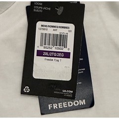 Under Armour Freedom Flag T-Shirt – Men’s, White/Royal, 2XL, #1370810 **NEW**