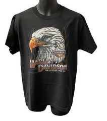 Harley Davidson Men’s Distressed Legend Short Sleeve T-Shirt Black 3002850-BLCK
