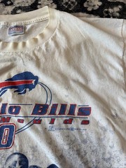 90’s NEW NOS VTG Buffalo Bills Eric Moulds AOP Double Sided Graphic Shirt Size L