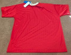 Men’s Adidas 3 stripes Adicolor Trefoil Poly Red L New