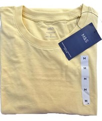 Mens M&S T-shirt Cotton Choice of Pack Size & Colour M L XL 2XL 3XL 4XL Reg Long