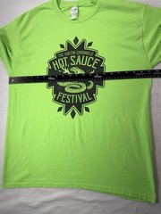 Austin Chronicle Hot Sauce Festival 2019 T-Shirt Lime Green Mens Large Pre-Owned