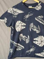 Star Wars Mad Engine Spaceship All Over Print T-Shirt Navy Men’s XL