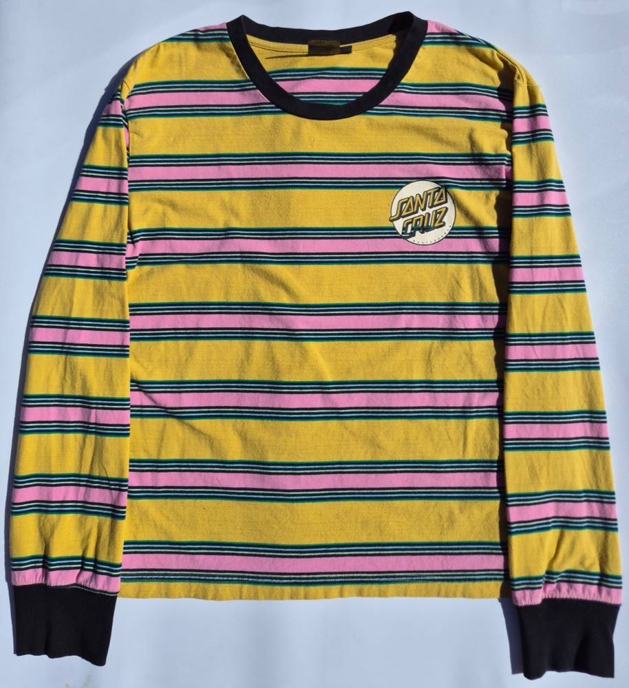 VINTAGE Santa Cruz Mens Long Sleeve Shirt Size M Skateboarding Brand L@@K!