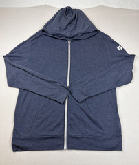 Alternative Brand Facebook Logo Men’s Zipper Hoodie 3XL Blue Lightweight Pockets