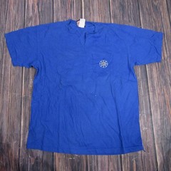 Vintage Compass Rose Shirt Mens XL Made USA Skiing Pocket Tee Make The Run 90s