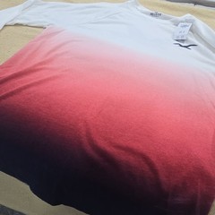 Hollister California Men’s M Long Sleeve Crew Neck Graphic Logo T-Shirt White