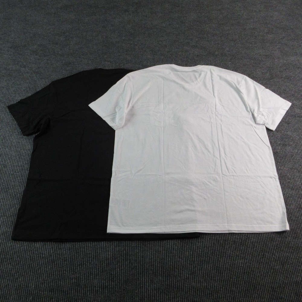 True Classic Shirt Mens 3XL Black White Crew Neck Pocket Tagless 2 Pack NWOT