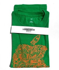 Official Apple T Shirt Apple Camp Today At Apple Green/Orange Size Youth M