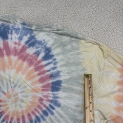 Sundog T-Shirt 2XL Multicolor Spiral Tie Dye Pastel Rainbow Hand Dyed Tee Cotton