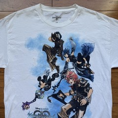 Y2K Kingdom Hearts Birth by Sleep Promo White T-Shirt Disney Square Enix Large