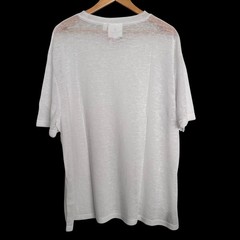 Bain De Mer St. Tropez White Japanese Synthetic Linen Tee XXL Lux ResortWear NWT