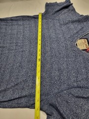 Hudson Barrow Men’s XL Blue Heathered V-Neck Short Sleeve Knit T-Shirt Trim
