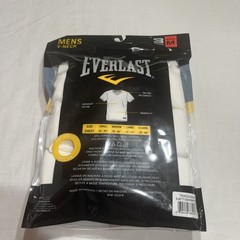 New Everlast Mens 3 Pack V-Neck T-Shirts Size Medium White