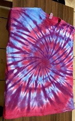 HAND TIE DYED SHORT SLEEVE T-SHIRT SIZE XL UNISEX